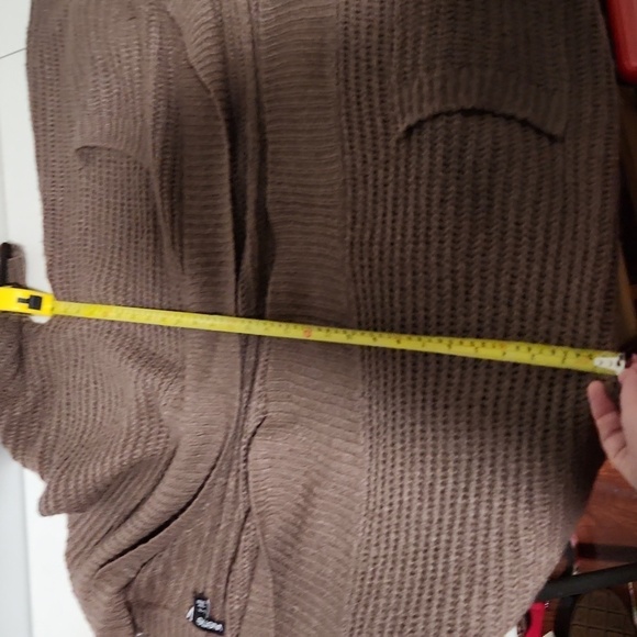 Valette V Cardigan Sweater Large Chocolate Brown - Picture 10 of 10